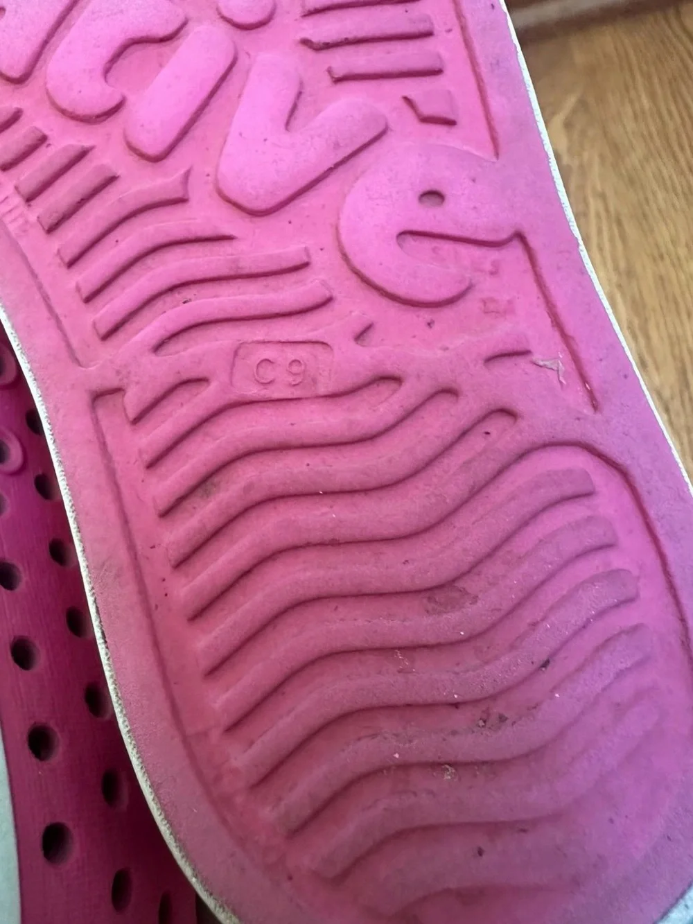 Kids Pink Slip-On Perforated Casual Shoes